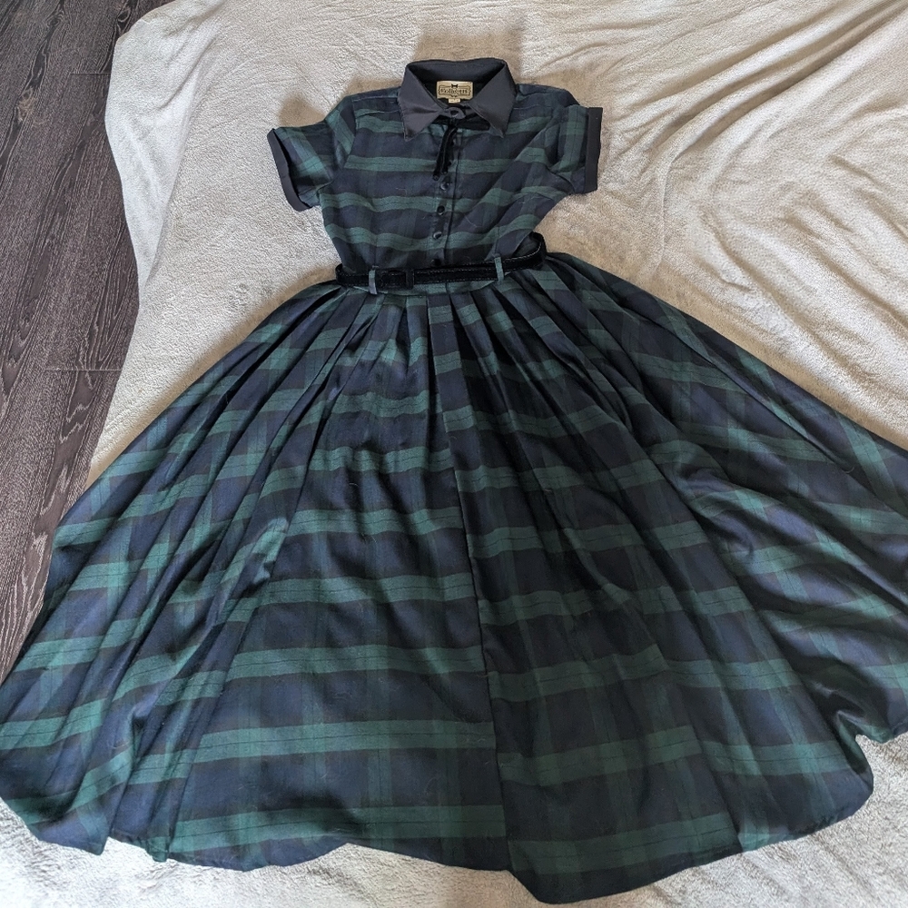 Collectif Blackwatch Plaid Cynthia Doll Dress